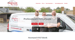 Desktop Screenshot of hovmandvvs.dk